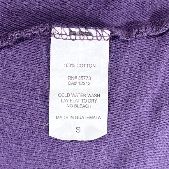 Lost Short Sleeve Graphic Tee | Purple | Crew Neck | Small | Novelty | Y2K - Picture 12 of 12